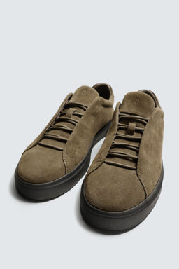 LEATHER TRAINERS - Zara фото 3
