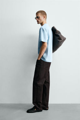 CAMISETA RELAXED FIT INTERLOCK /04 / Azul claro