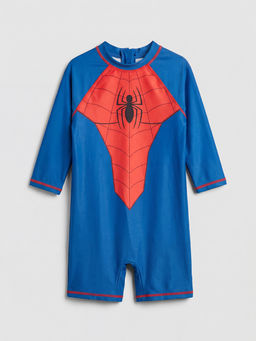 Spider-Man Bask?l? Erkek Bebek Tulum Mayo