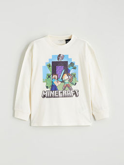 Minecraft Bask?l? Erkek ?ocuk Ti??rt