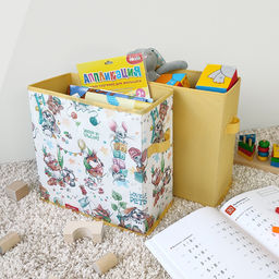 VAL LPY-BOX-2S2N Короба стеллажные, без крышки, 15*31*31 см, набор 4 шт., жёлт., ЛЮБИМЧИКИ, шт