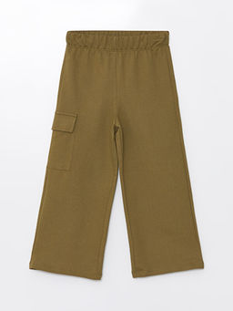 Beli Lastikli Wideleg K?z ?ocuk Kargo Pantolon