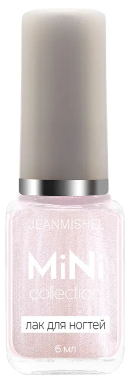 JEANMISHEL Лак д/н МИНИ 6мл set №110 Белый с розов. перлам.(*24)