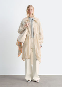 Parka con cord?n de ajuste