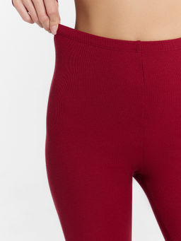 Комплект термо женский бордовый (лонгслив и леггинсы) винный 692407 - Mark formelle фото 6