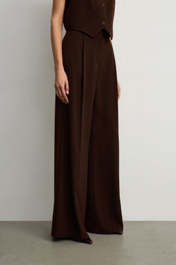 Брюки из костюмной ткани со складками - Mollis фото 4