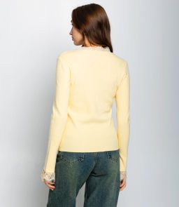 Джемпер #КТ9045, жёлтый - Dommod фото 3