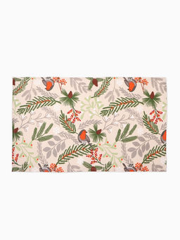 Полотенце новогоднее Доляна Bullfinch 35×60 см, 100% хл, рогожка 164 г/м²