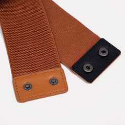 Ремень женский на кнопках, ширина 8 см, цвет коричневый - Simaland фото 3