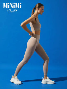НОВИНКА!!! Леггинсы Minimi Mi 2911As Fresh в рубчик (кашкорсе) фото 5