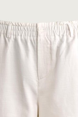 BERMUDA WIDE FIT ALGOD?N - LYOCELL / Blanco - Zara фото 9
