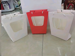 Коробка складная 30х24х35 см для цветов с окном / LH527-5 /уп 10/200/ - Галеонтрейд фото 5