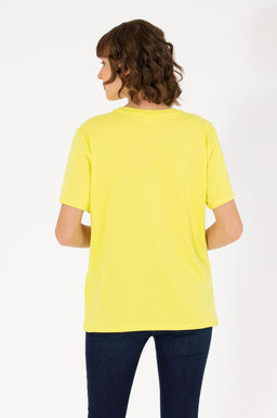 Kad_n Neon Sar_ Bisiklet Yaka Basic Ti__rt - U.s. polo assn фото 5