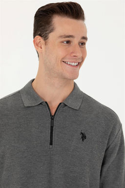 U. S. Polo Assn / Мужской свитшот антрацитового цвета - U.s. polo assn фото 9