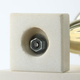 Кубок 106, наградная фигура, золото, подставка камень, 18.8 см