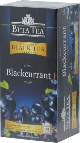 BETA TEA. Black Tea Collection. Черная смородина карт.упаковка, 25 пак.