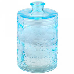 Ваза для цветов стеклянная "Джеремми-1" 1,5л, д12см, h19,3см, с орнаментом, "Скандик Марски-4" (Россия)