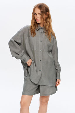 Рубашка Pirs 5969 серо-зеленый