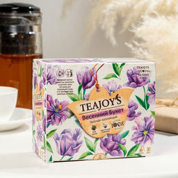 Чай черный и зеленый TeaJoyS Весенний букет пакетированный, 50*2 г