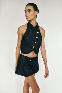 CHALECO HALTER VIVOS CONTRASTE / ?ndigo - Zara фото 7