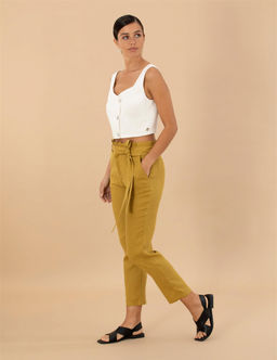 Ye_il Carrot Fit Keten Pantolon - Pierre cardin фото 3