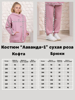 Костюм спортивный с начесом Лаванда-1 Ладошки фото 24