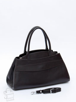 Сумка женская кожаная 3380-2QP d.coffee Polina&Eiterou в Новосибирске