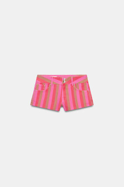 SHORTS MINI DENIM TRF RAYAS / Rayas - Zara фото 5