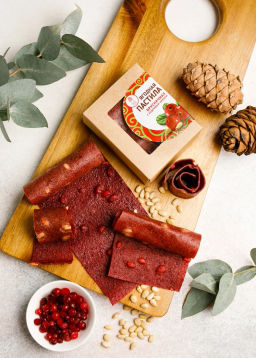 ? Москва ? Ягодная пастила брусничная с кедровыми орехами, 100 г - Сибирский кедр фото 6