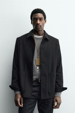 RELAXED FIT WOOL BLEND BLAZER - Zara фото 2