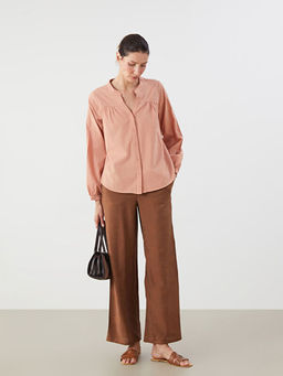 Beli Lastikli Desenli Kad?n Pantolon