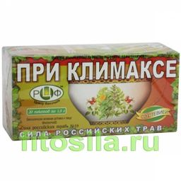 Фиточай "Сила российских трав" №16: при климаксе, 20 ф/п х 1,5 г