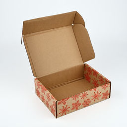 Цена за 2 шт. Коробка новогодняя складная «Новогодние шары», бурый, 27×21×9 см