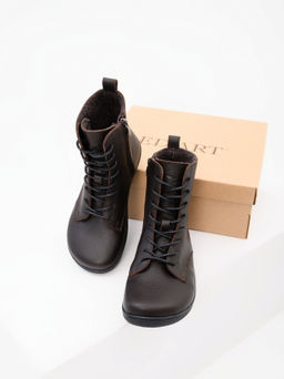 Босоногие ботинки 351.NATAbl.Темно-коричневый оттима/шерсть