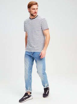 Футболка мужская короткий рукав GREG G145-KD14T-UT20 (синяя полоска)  фото 2