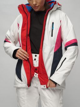 Горнолыжный костюм женский белого цвета 02201Bl - Chunmai фото 13