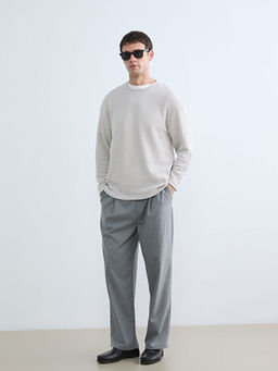 Bisiklet Yaka Erkek Triko Kazak