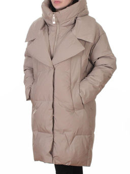 Z24-829 BEIGE Куртка зимняя женская оверсайз (200 гр. тинсулейт)
