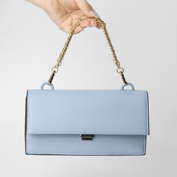 Цена за 3 шт. Цепочка для сумки, с карабинами, металлическая, плоская, плотное плетение, 15×10 мм, 30 см, цвет золотой