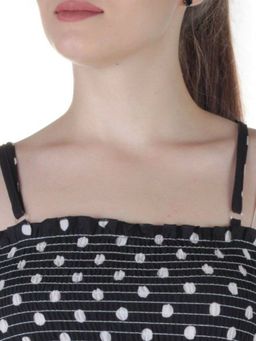 915 Платье летнее в горошек Fashion