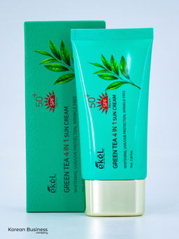 EKEL - КРЕМ СОЛНЦЕЗАЩИТНЫЙ 4 В 1 С ЭКСТРАКТОМ ЗЕЛЕНОГО ЧАЯ GREEN TEA 4 - IN - 1 SUN CREAM, 70 ML