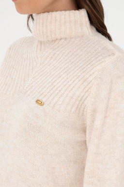 Женская кремовая водолазка с воротником Неожиданная скидка в корзине - U.s. polo assn фото 7