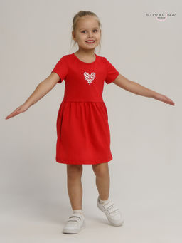 Платье Лето красный-лав - Sovalina фото 9