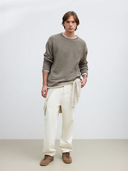 Bisiklet Yaka Erkek Triko Kazak