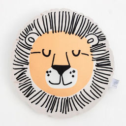 Подушка декоративная Этель Лев, 40х40 см, велюр, 100% полиэстер