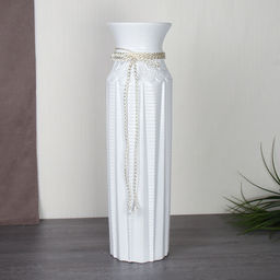 Ваза 60 см белая веревка / FLW-89 /уп 8/ white - Галеонтрейд фото 3