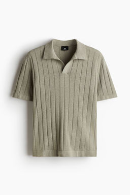 Polo en mezcla de lino Regular Fit - H&m фото 2
