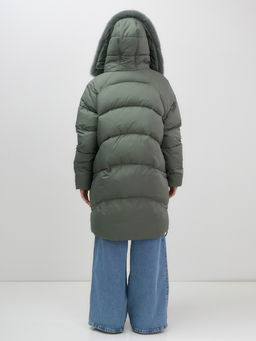 Пальто куртка зимнее утепленное с мехом и капюшоном Бренд: Visdeer  фото 15