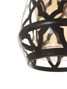 Светильник потолочный BayerLux Nadine, 1×40 Вт, Е27, черный, 16×16×36 см