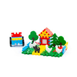 Конструктор Семья (108 элементов) (в ведёрке) - Полесье фото 2